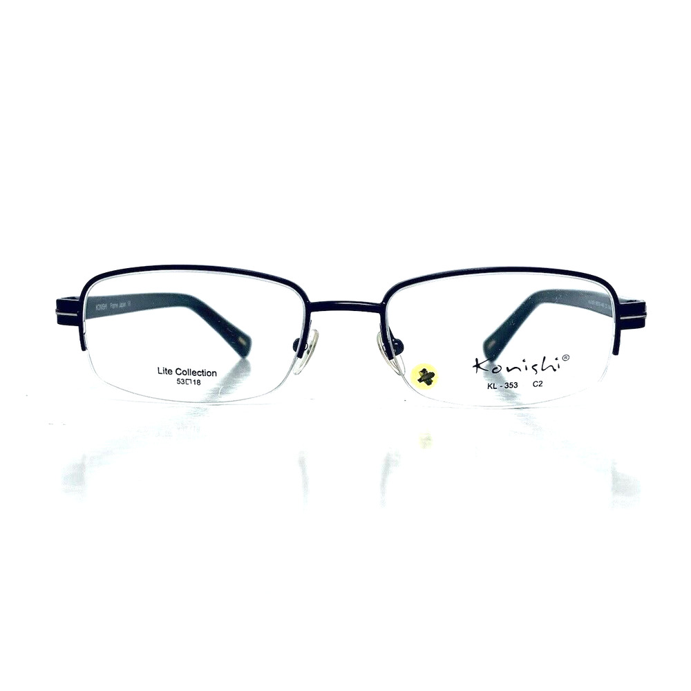 New Konishi Black Rectangular Glasses - image 2